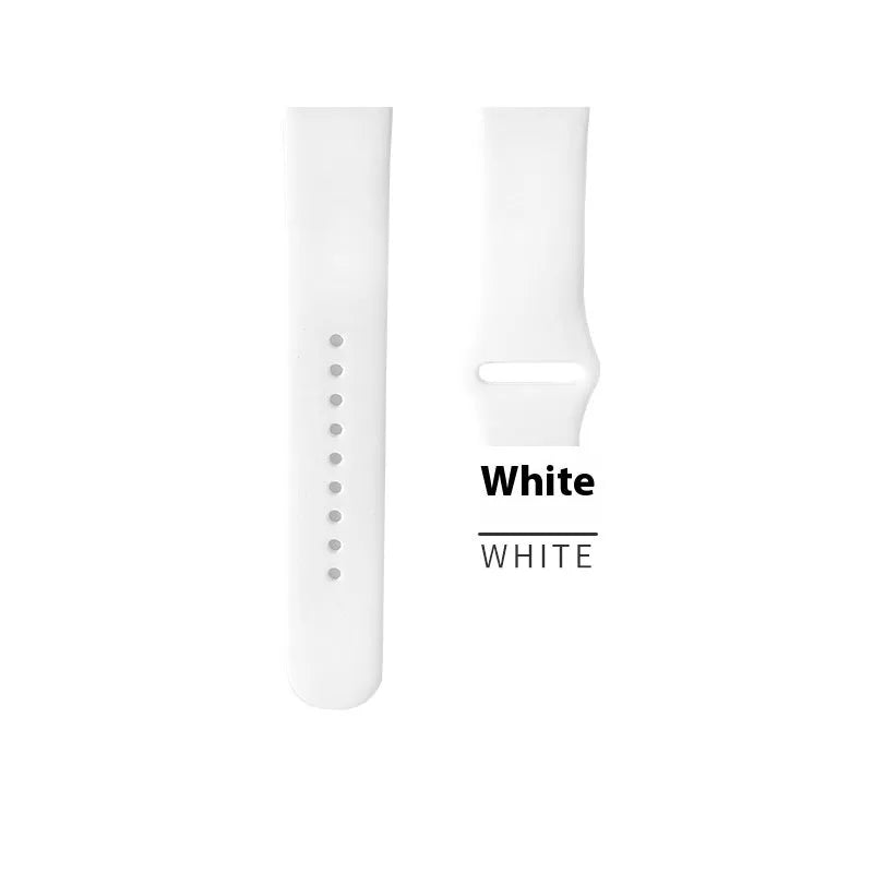 Silicone strap for Apple Watch 1-9 SE, in light peach pink, with buckle, for 38/40/41mm case
