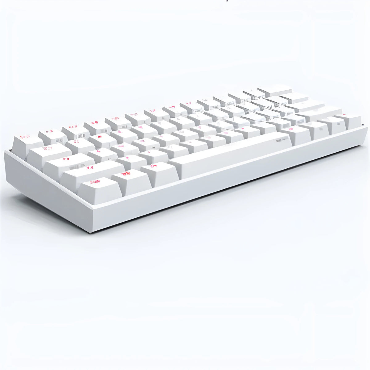 Bluetooth mechanical keyboard with wireless USB, multimedia keys, ergonomic support, black or white, Gateron Kailh BOX Cherry switches