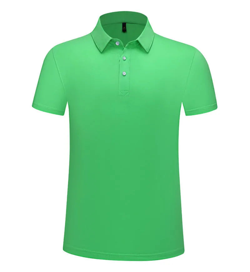 Men's summer cotton polo shirt in solid colour with short sleeves and straight fit, shown in white