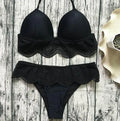 Miller Swimsuit in black or white low waist and high waist options, sizes S to XL with cm size chart