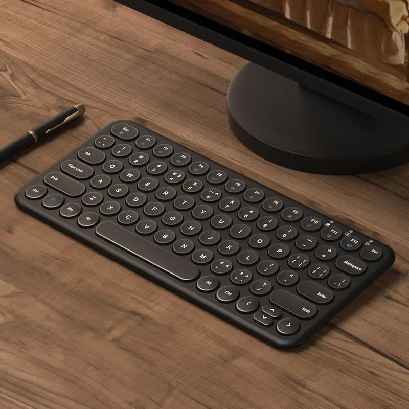 Ultra-thin wireless keyboard and mouse set in white colour with USB receiver