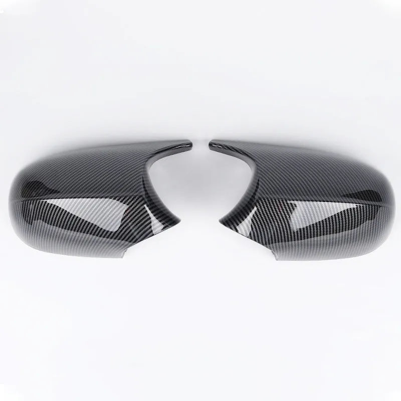 BMW 3 Series E90 rearview mirror replacement housing in ABS plastic with black or carbon pattern finish