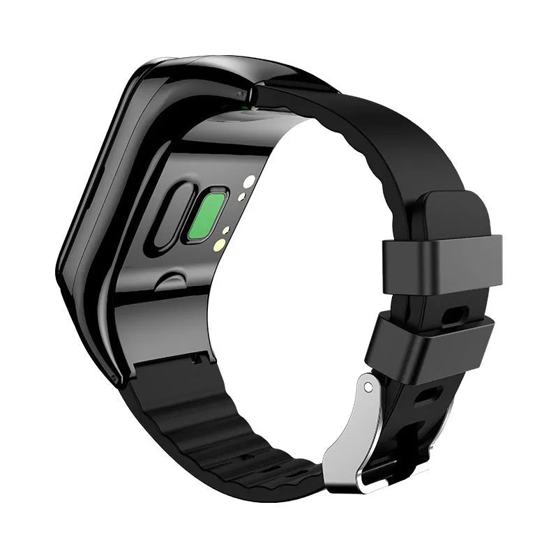Black smart watch bracelet with 1.1 inch TFT screen for blood pressure, heart rate and sleep monitoring
