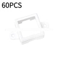White plastic protective lampshade for LED light fixed brackets, dimensions 1.7cm by 6cm