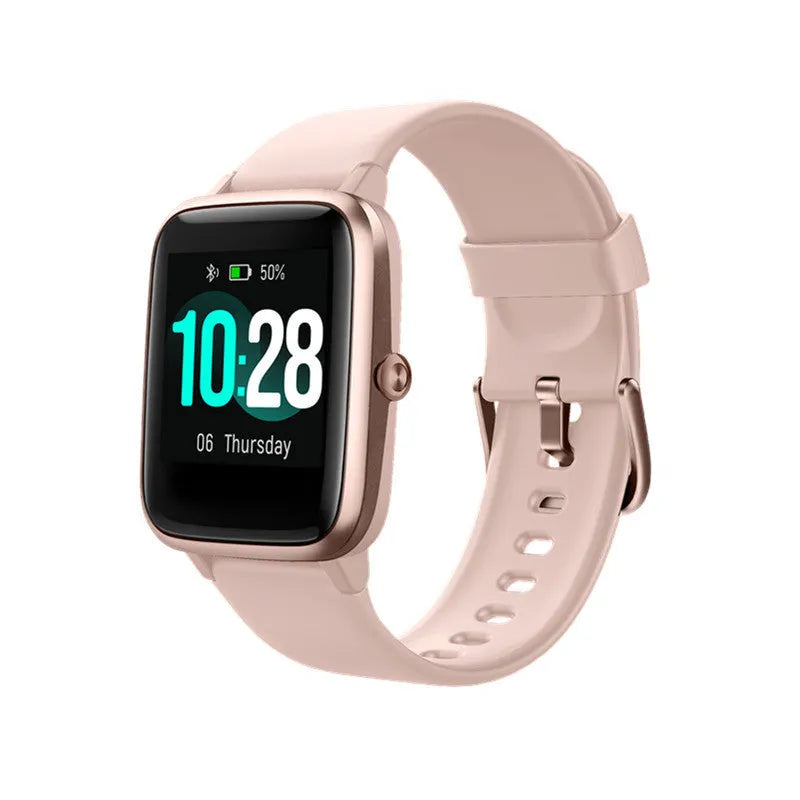 Smart multi-function bracelet in black with heart rate and sleep monitor, IP68 waterproof
