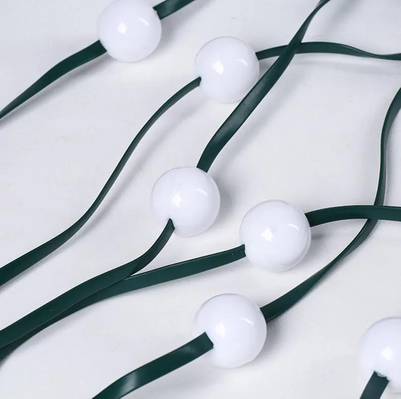 64 LED Christmas tree light string with button control for dimming and colour change, suitable for 1.8 metre trees.