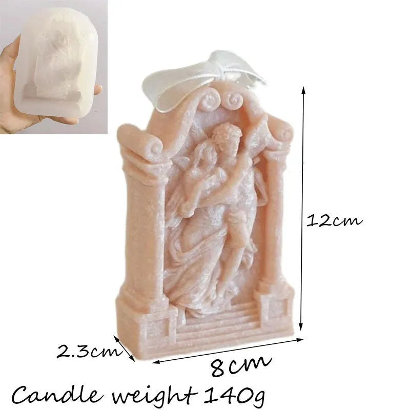 Food grade silicone mould for Ancient Greek couple angel decorations in baking and crafts