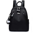 Medium wine red Oxford cloth rucksack with two straps and a front pocket