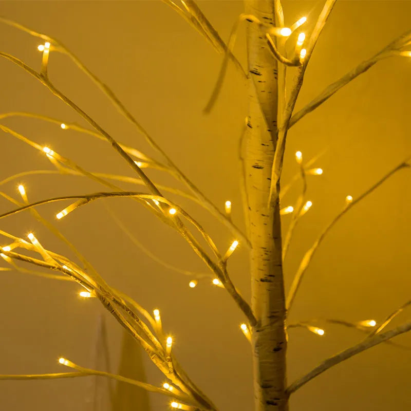 High Simulation LED Snow Tree Light with PVC shell, E14 lamp holder, 220V, available in 45-210cm sizes for landscape decoration