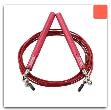 CrossFit speed jump rope with aluminium handle and 3m wire cable in black with carrying bag