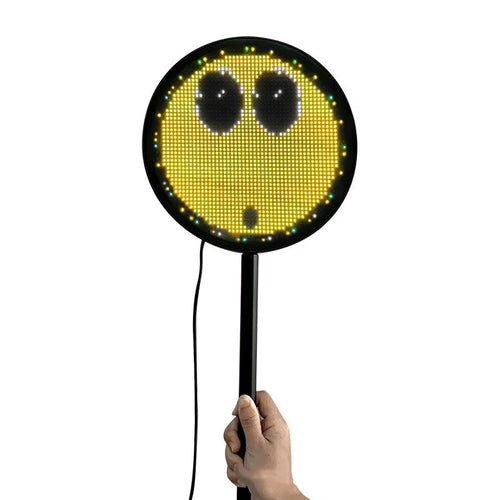 Car LED emoji light full colour display with WiFi control on car window