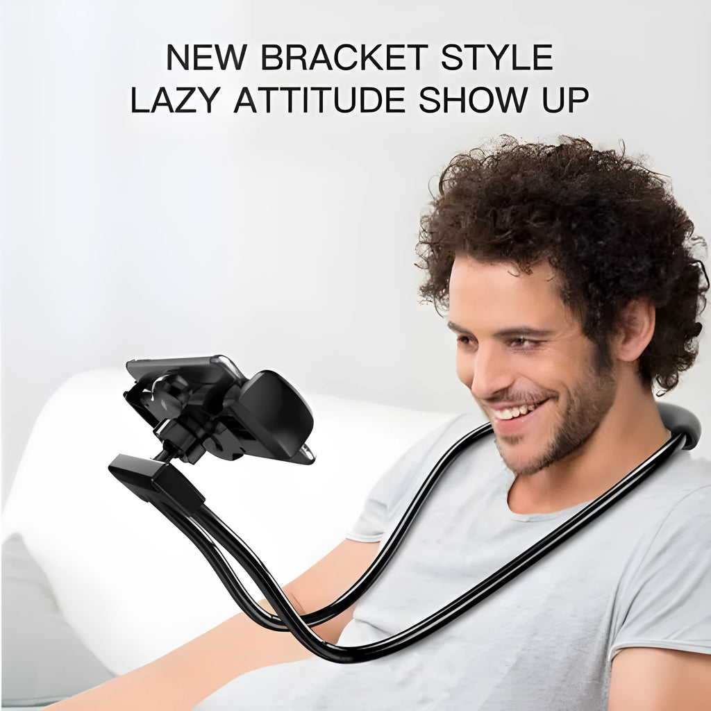 Baseus flexible mobile phone holder showing adjustable stand and shockproof bubble support