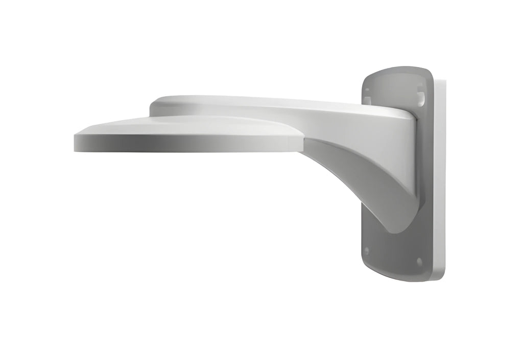White dome camera wall mount bracket made of aluminium alloy and ABS