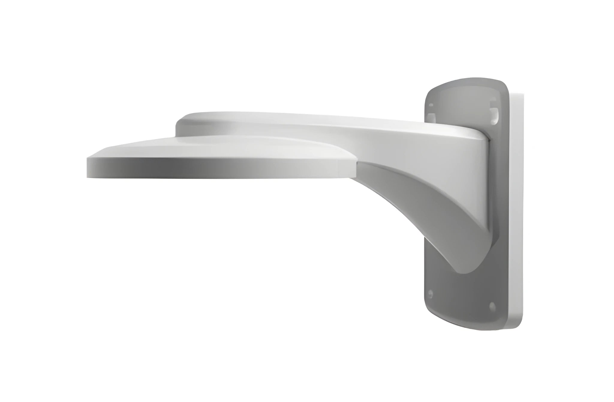 White dome camera wall mount bracket made of aluminium alloy and ABS
