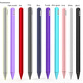 Silicone stylus pen holder for Apple Pencil 2nd generation, frame type, solid colour, with anti-lost sleeve option.