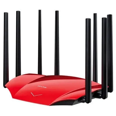 Wireless router with 4 LAN slots, dual-band 2.4G/5G, gigabit speed, built-in firewall