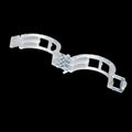 50 plastic plant grafting clips for securing branches on tomato plants and garden shrubs