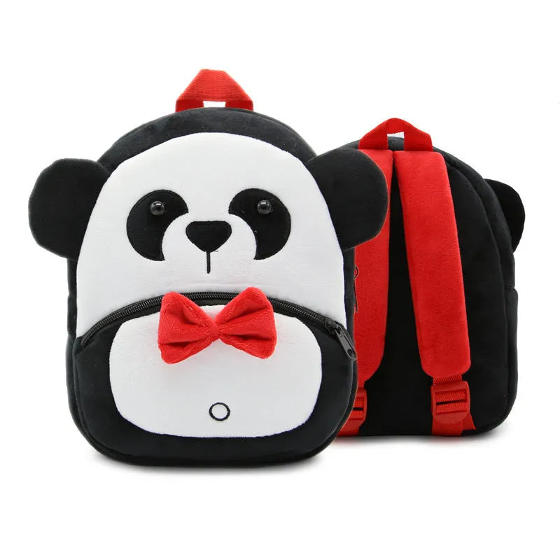 Plush children's backpack in animal design with dimensions 26x24x10cm