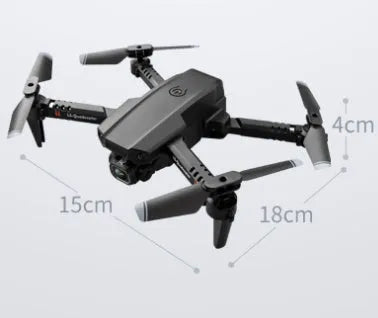 LSRC-XT6 dual-lens foldable quadcopter drone with adjustable 180 to 90 degree lens, open size 18x15x4cm