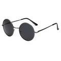 Polarised sunglasses with UV400 metal frame in gun frame gray piece and circular polariser lenses
