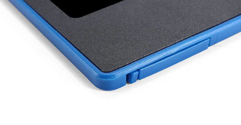 LCD tablet writing pad with pressure sensing screen and erase button, black frame