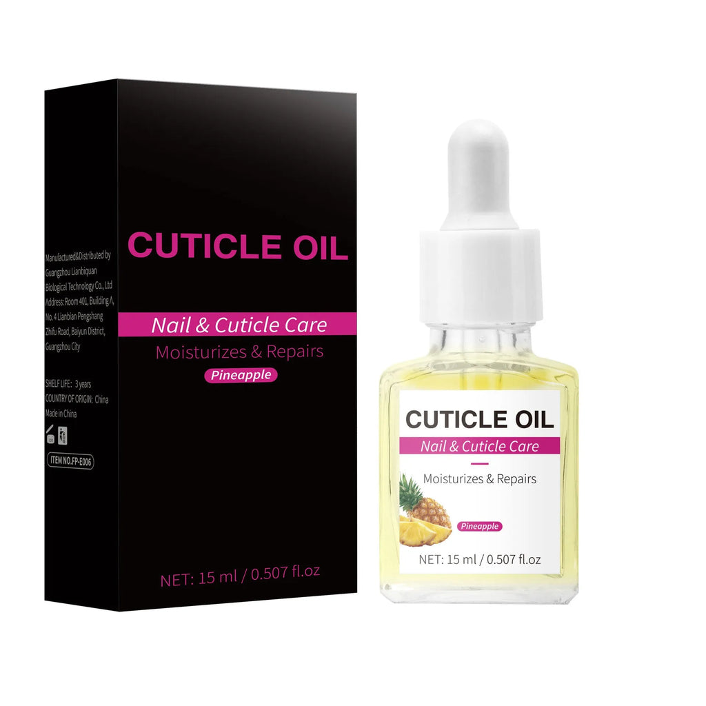 15ml cuticle oil bottle with applicator for nail and cuticle moisturising treatment