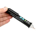 Intelligent multi-function line detection induction pen with sensor tip for electrical testing.