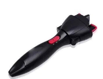 Black automatic hair braider, USB electric twister, 24 x 23.5 x 5.5 cm, DIY styling tool for kids and women