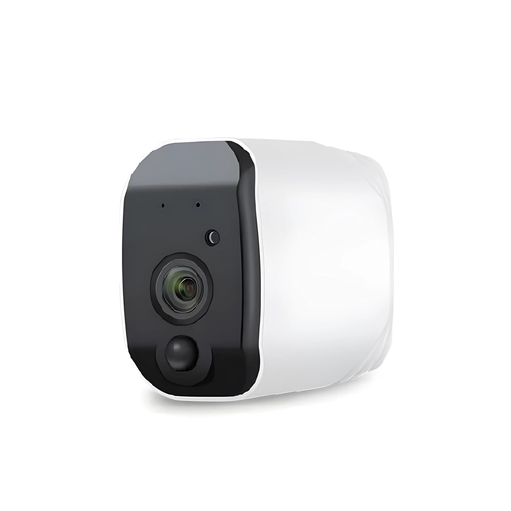 Solar powered wireless surveillance camera with 1080P HD lens and PIR motion sensor