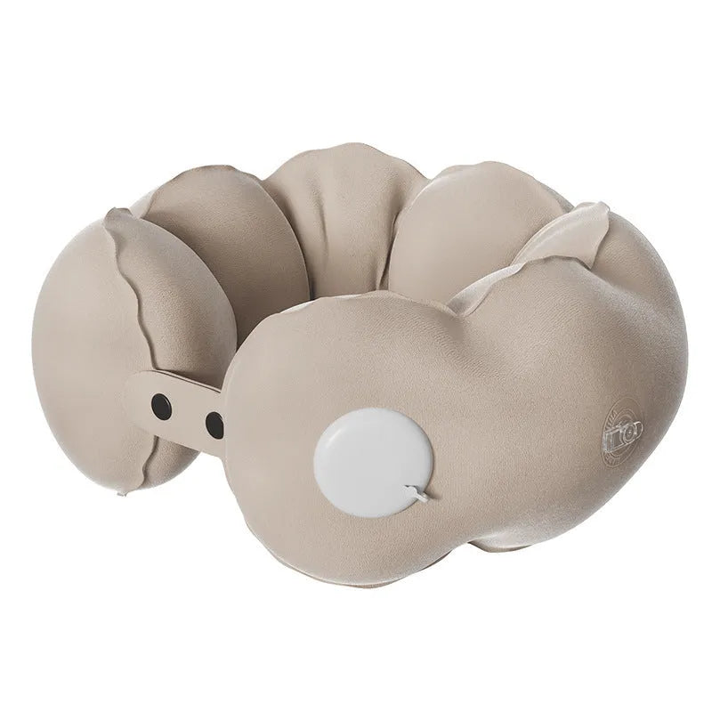 Cartoon cloud bubble design U-shaped travel neck pillow in air packaging