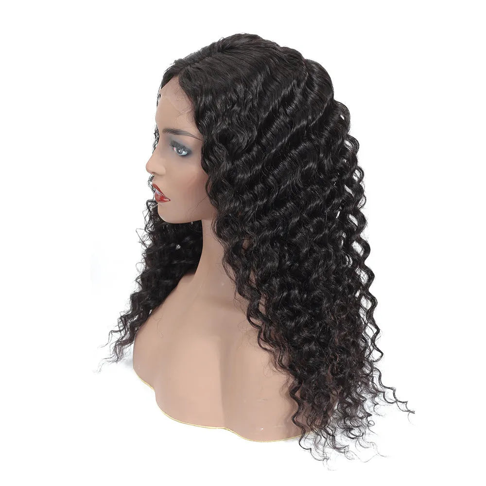 Human hair lace front wig in 1b natural colour, 8-20 inch length, 157-212g per piece