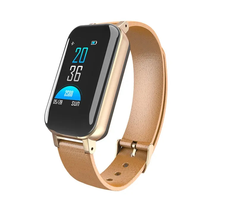 Intelligent environment smartwatch band in black with life waterproof design, 250mm length