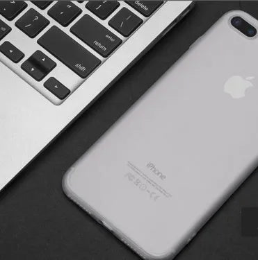 Black TPU silicone protective case fitted on an iPhone, showing precise cutouts for camera and ports.