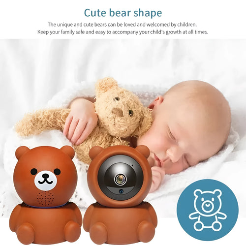 Bear Camera 1080P wireless security camera with infrared night vision and motion detection