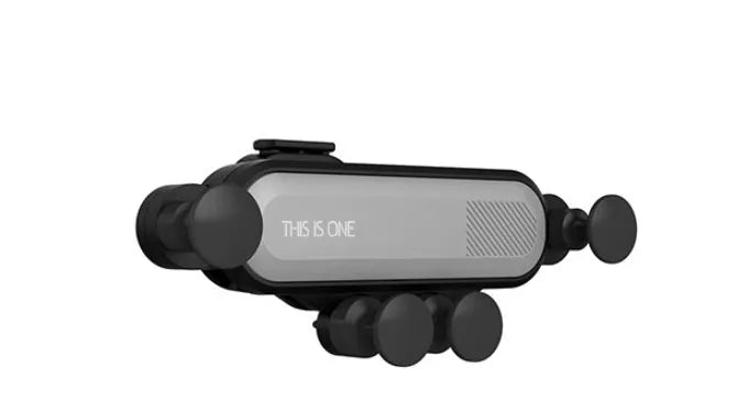 Universal car phone navigation holder clipped onto a vehicle air vent, available in multiple colours.