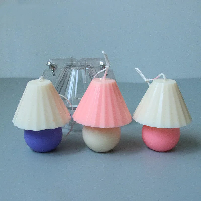 Transparent acrylic small lamp candle mould for homemade scented candles and soaps