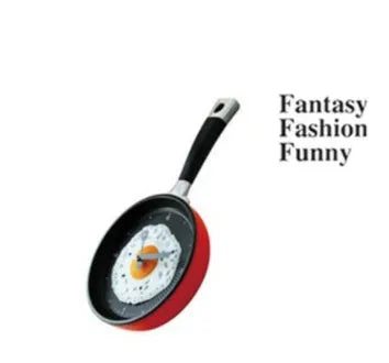 Boiled egg pot wall clock with battery electronic movement, 10mm thick plastic shell, coated glass mirror, PVC dial, five colours