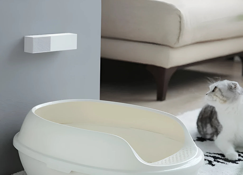 Smart Purifier ABS white air purifier with 164x40x32mm dimensions and two spare filters