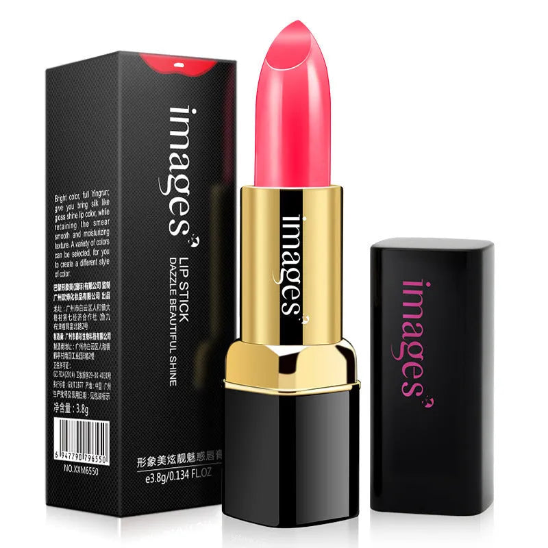 Set of 10 tube lipsticks in shades including coral red, bright orange, and barbie pink.