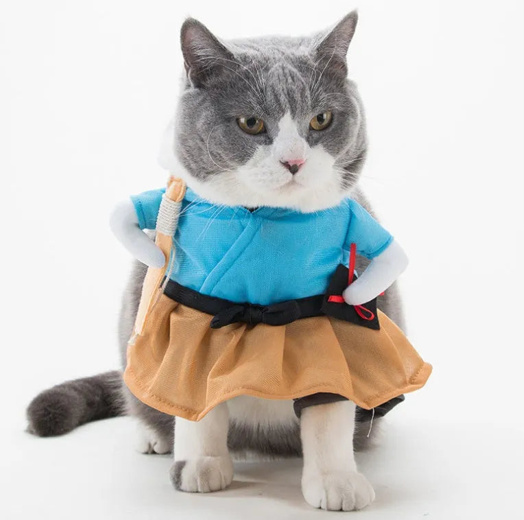 Cat cosplay uniform suit in size S M L or XL for funny party clothing and photos