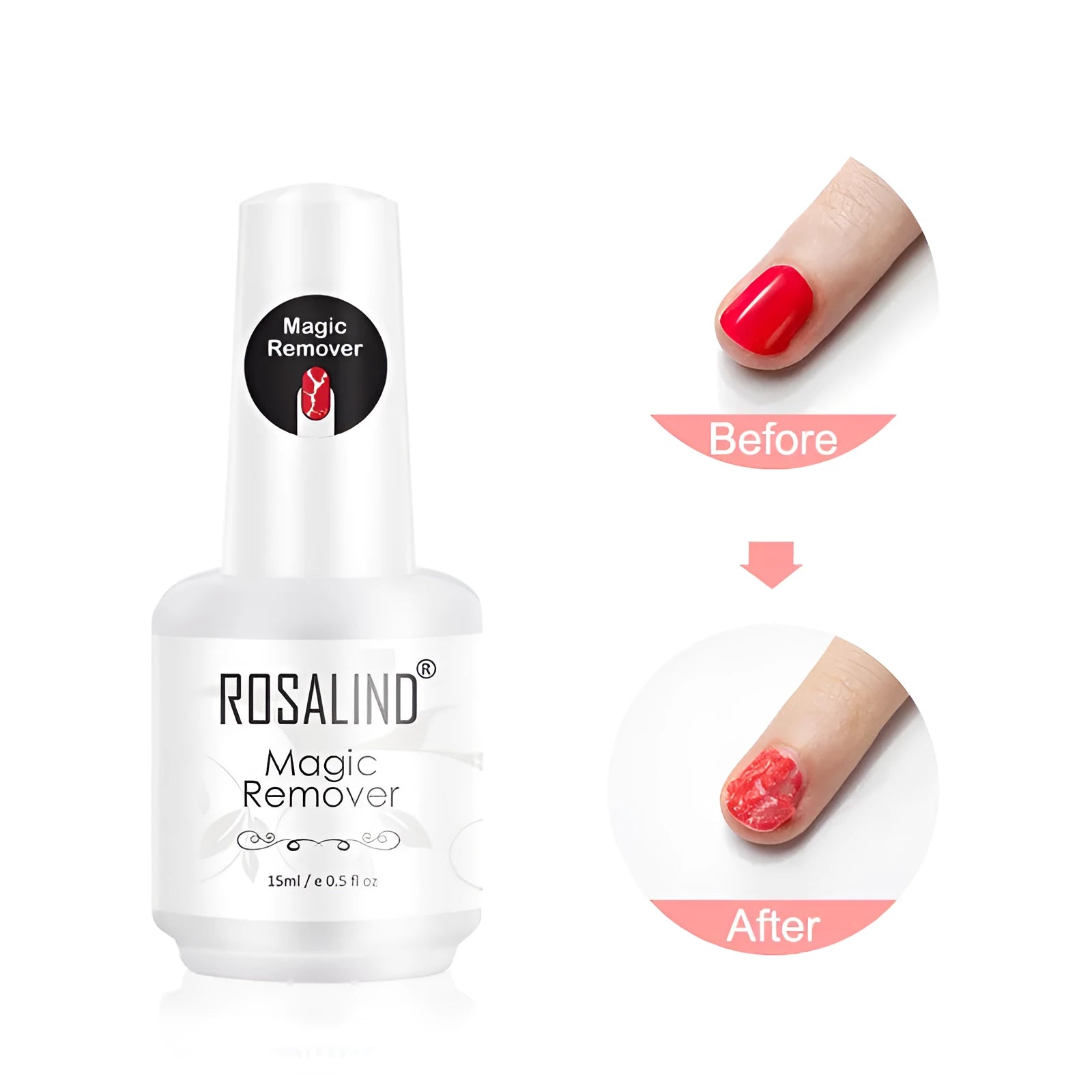 15ml nail polish remover with sticky texture nail armour gel dissolver in small container