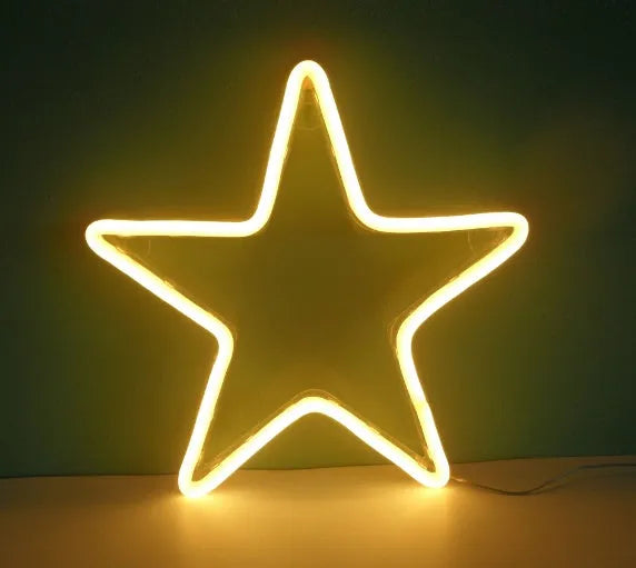 LED neon decorative wall hanging light with PVC shade and USB power