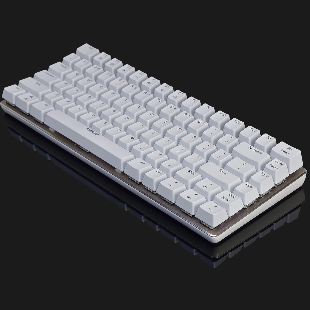 Black AK33 RGB mechanical gaming keyboard with 82 keys, wired USB connection, and seven-colour backlight.