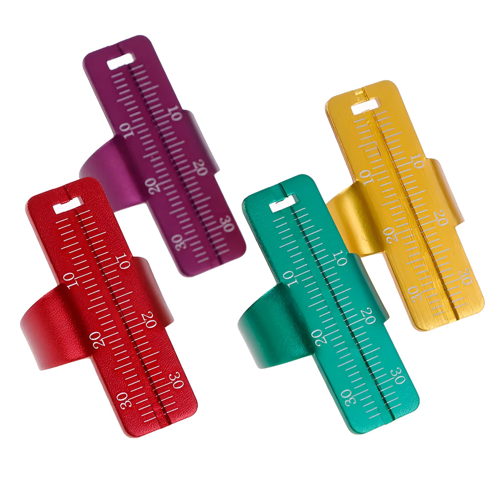 Root canal ruler made of aluminium alloy for dental measurement, colour options available