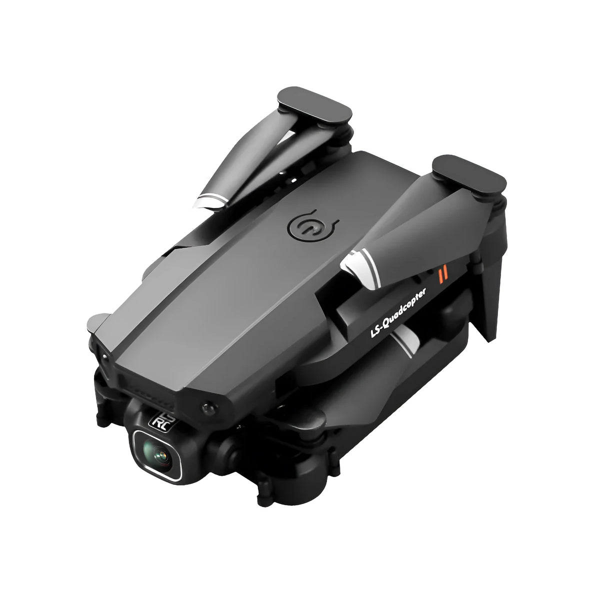 LSRC-XT6 dual-lens foldable quadcopter drone with adjustable 180 to 90 degree lens, open size 18x15x4cm