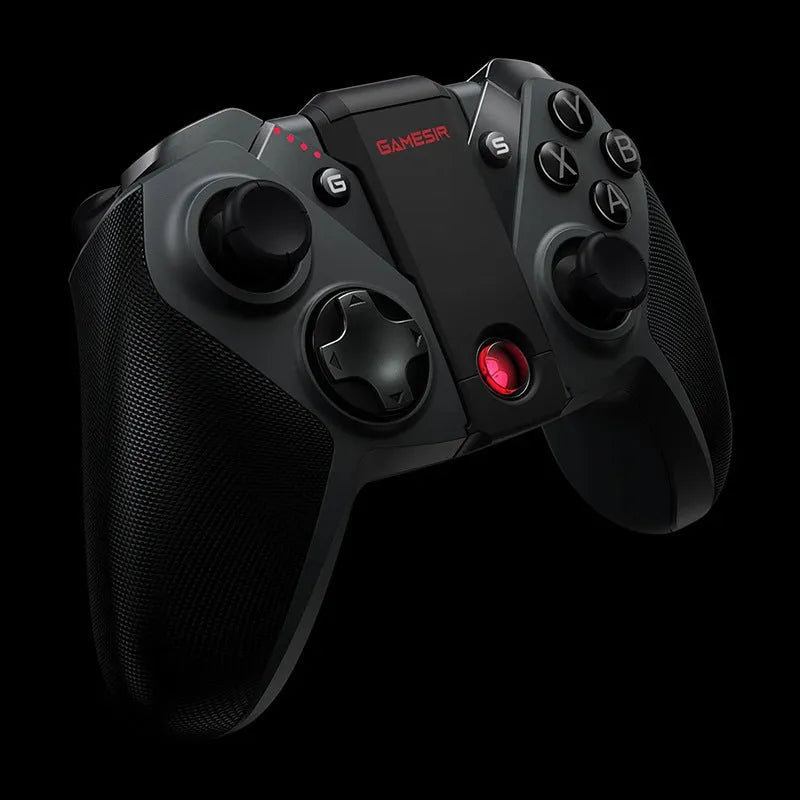 Black Gaishi wired video game controller with Type-C cable on a dark background