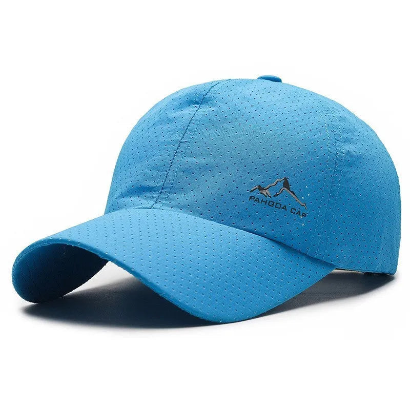 Korean style summer baseball cap in army green with adjustable strap and dome crown.