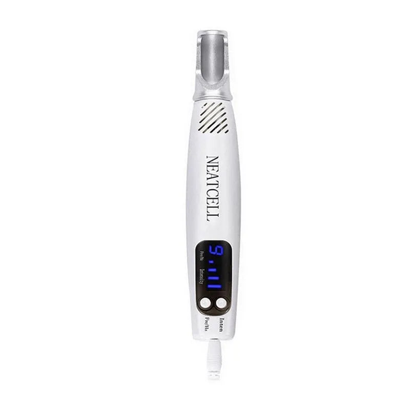 Handheld picosecond pen with blue light option for household melanin treatment, portable design with UK standard plug