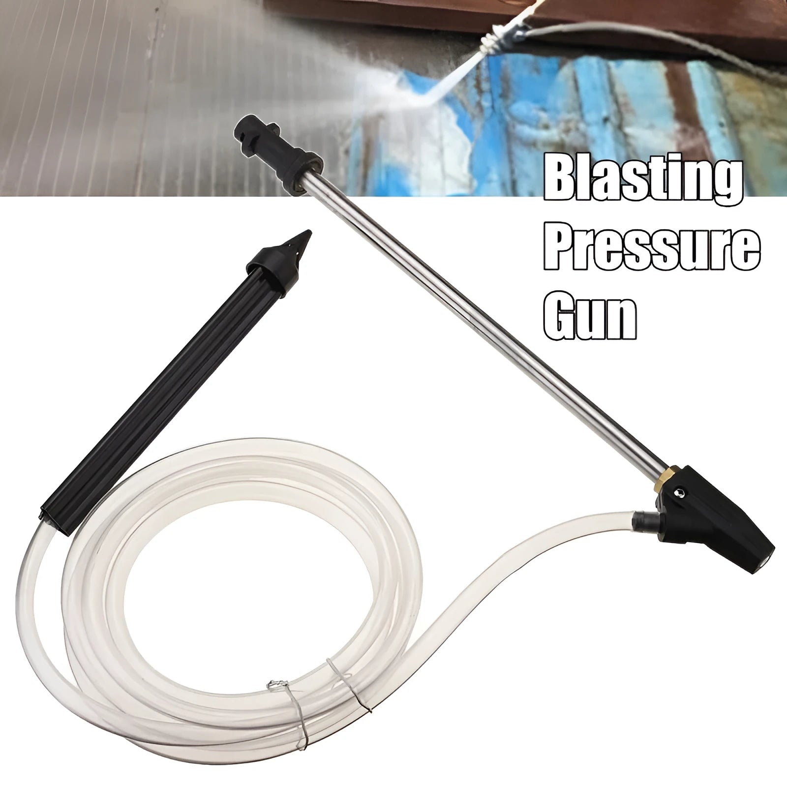 Ceramic derusting nozzle with stainless steel handle for Karcher K series pressure washers