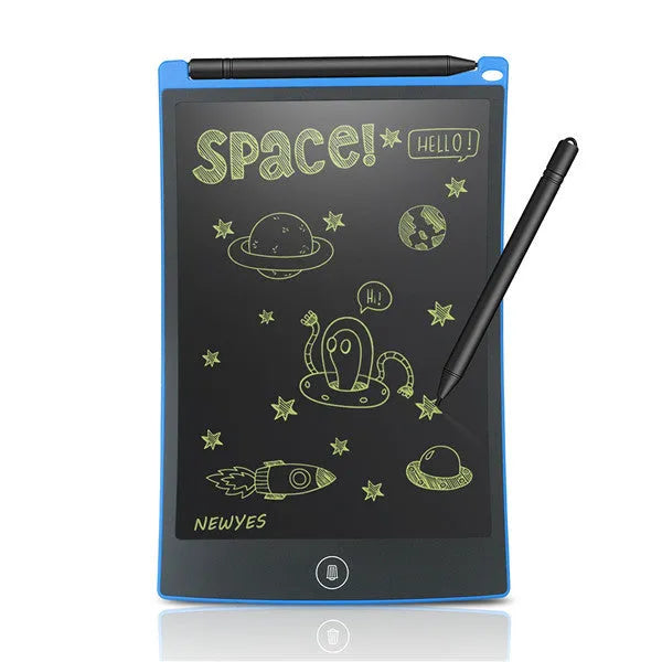 Small blackboard painted with light LCD writing tablet 8.5 inch black drawing pad